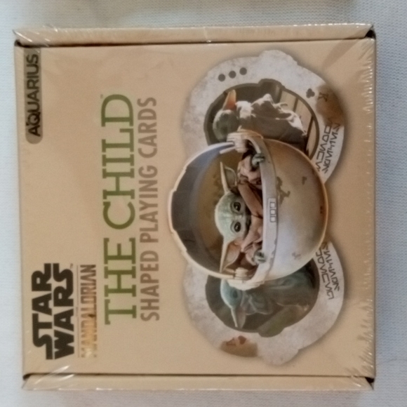 2 ct Darth/Grogu Shaped Playing cards nib Star Wars The Mandalorian - Picture 5 of 6